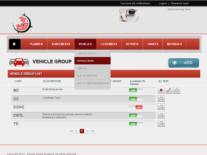 Konekt Vehicle Groups - Screenshot
