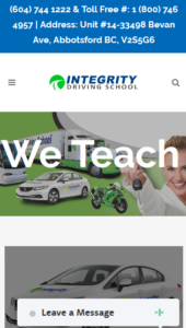 Integrity Driving School - Mobile Screenshot